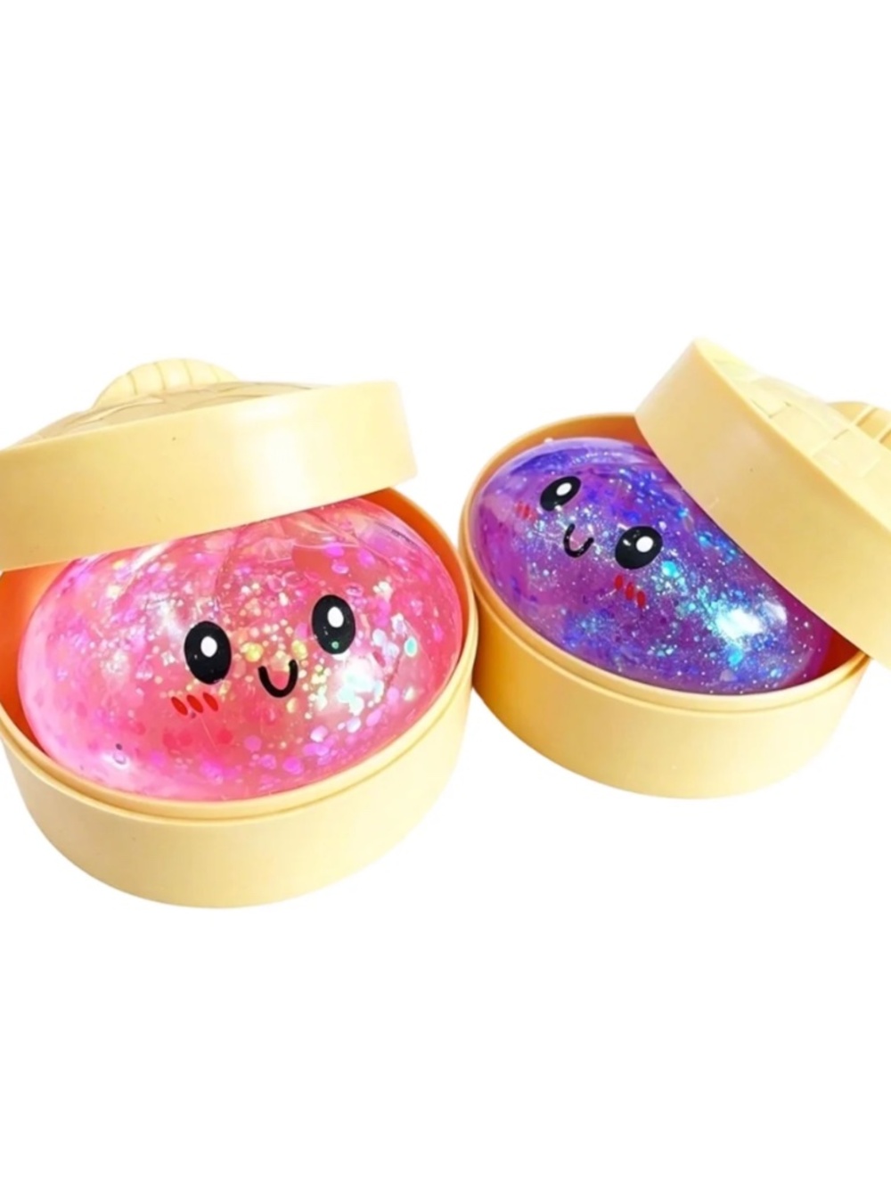 JUMBO SIZE Giant 7" Glitter Dumpling in Jumbo Steamer ( 1 PC BY ORDER ) - Picture 4 of 4